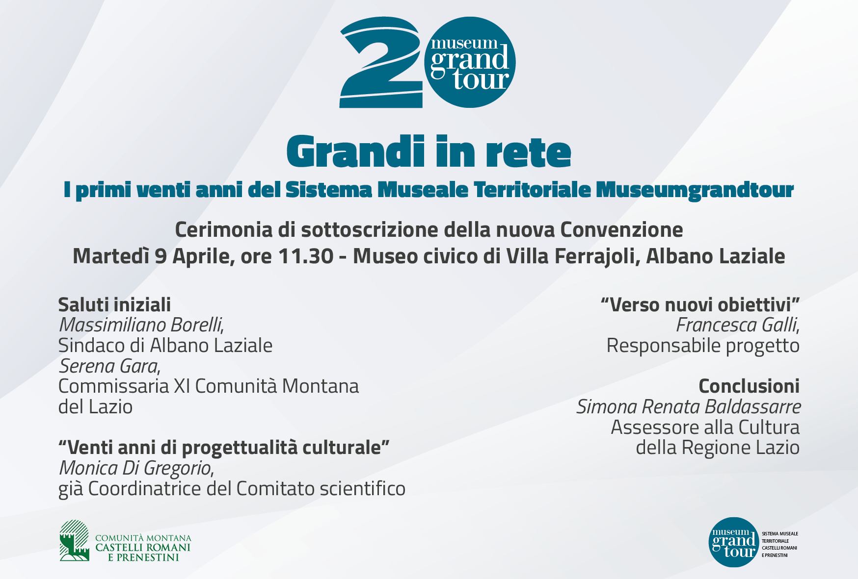 Invito Grandi in rete - I primi venti anni del Museumgrandtour